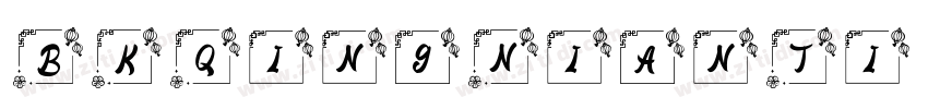BKQingNianTi Regular字体转换